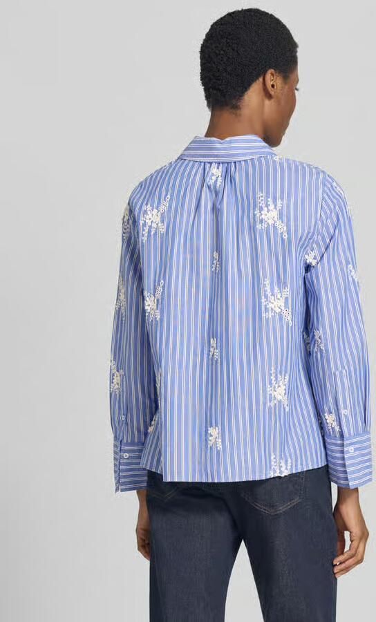 BRAX Regular fit blouse met lange mouwen van pure katoen model 'STYLE.VICA' - Foto 3