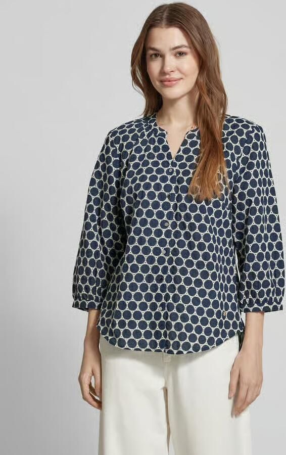 BRAX Regular fit blouse met V-hals model 'STYLE.Velia' - Foto 2