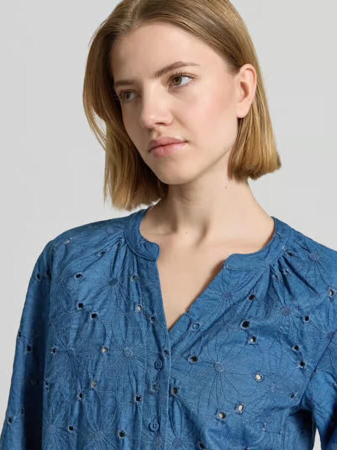 BRAX regular fit blouse van puur katoen model 'VELIA'
