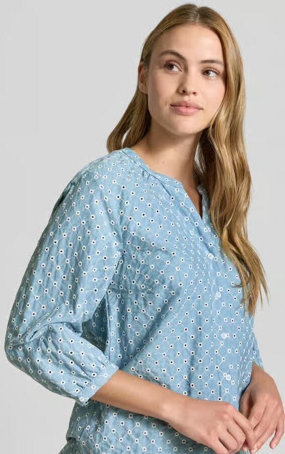 BRAX regular fit blouse van puur katoen model 'VELIA'