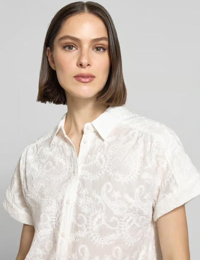 BRAX regular fit blouse van puur katoen model 'VIV'