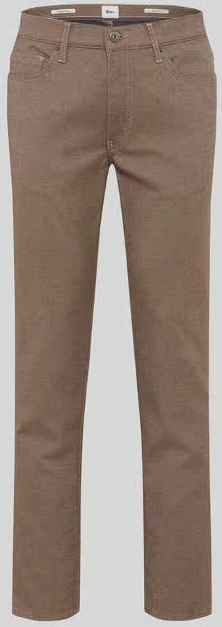 BRAX Regular fit chino van katoenmix met viscose model 'Wool Look Flex'