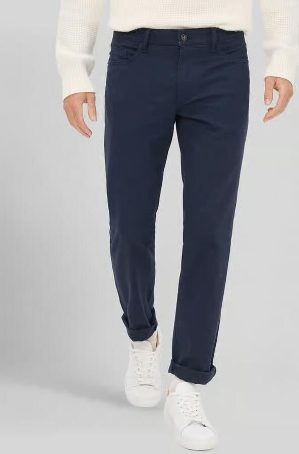 BRAX Regular fit chino van katoenmix met viscose model 'Wool Look Flex' - Foto 2