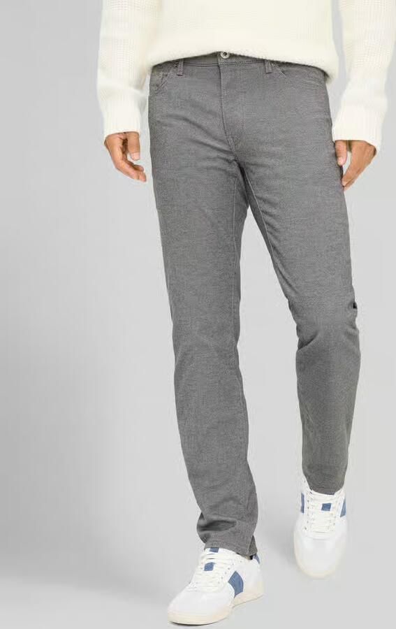 BRAX Regular fit chino van katoenmix met viscose model 'Wool Look Flex' - Foto 3