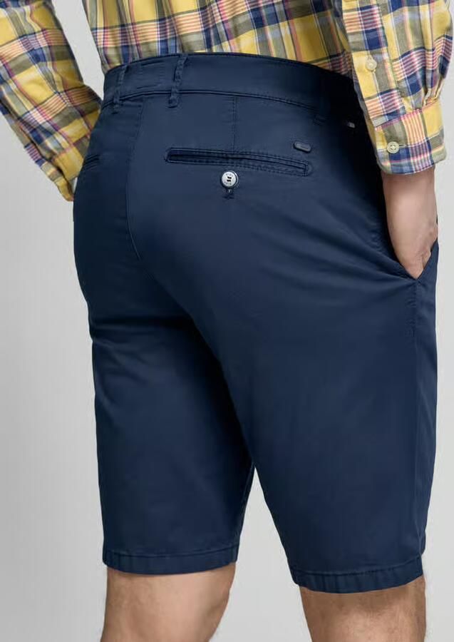 BRAX regular fit chinoshorts van katoenmix model 'BOZEN'