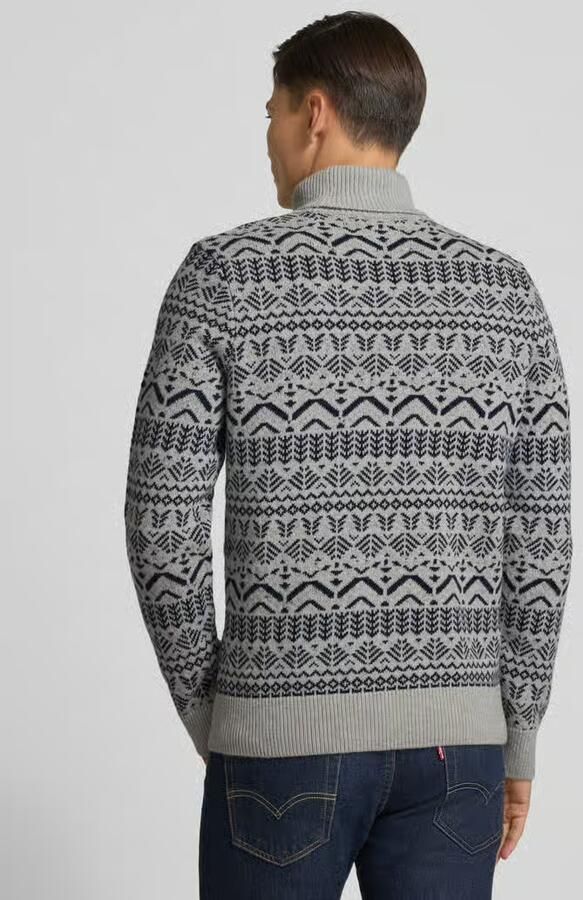 BRAX Gebreide pullover met ribboorden model 'BRIAN'