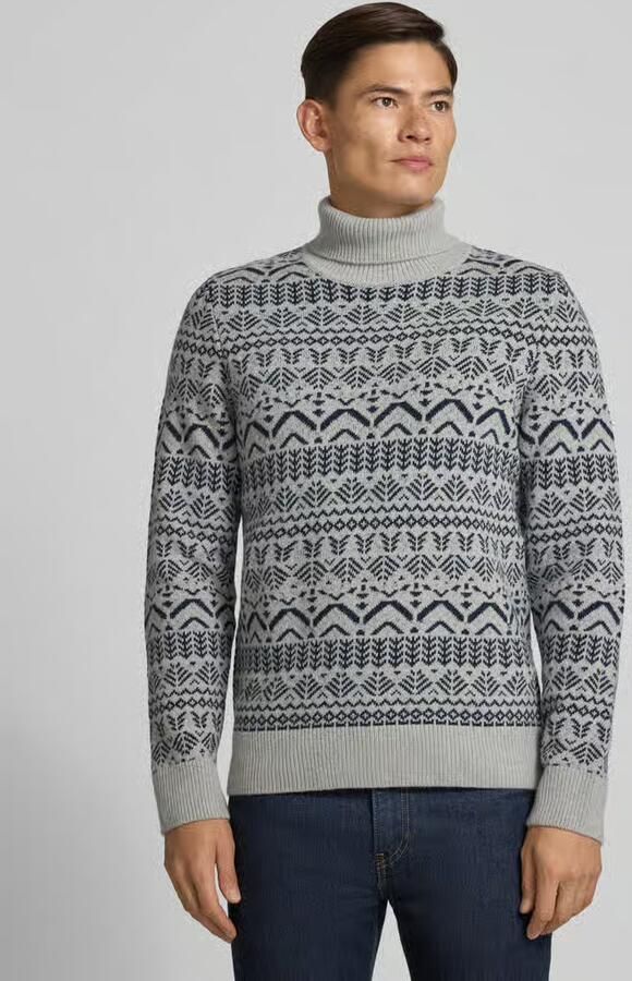 BRAX Gebreide pullover met ribboorden model 'BRIAN' - Foto 2