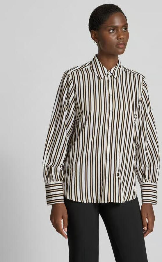BRAX Regular fit overhemdblouse met manchetten model 'STYLE.VIC' - Foto 2