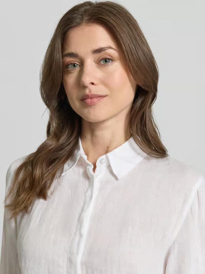 BRAX regular fit overhemdblouse van puur linnen model 'VICKY'
