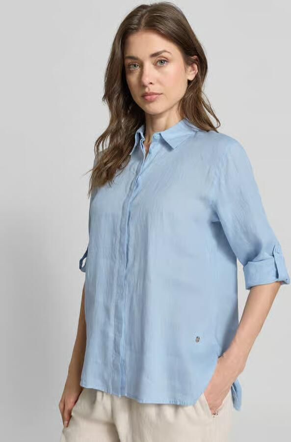 BRAX regular fit overhemdblouse van puur linnen model 'VICKY'