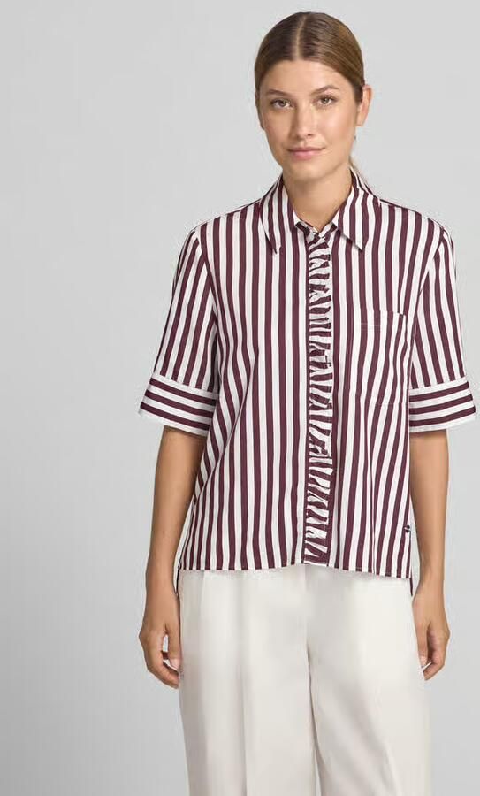 BRAX regular fit overhemdblouse van viscosemix model 'VICA FRIL' - Foto 5