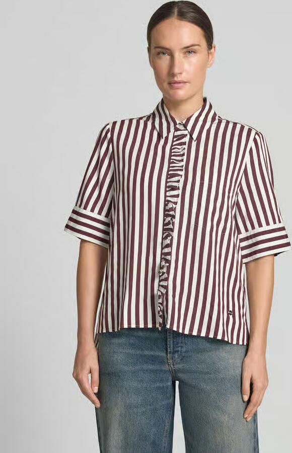 BRAX regular fit overhemdblouse van viscosemix model 'VICA FRIL' - Foto 3