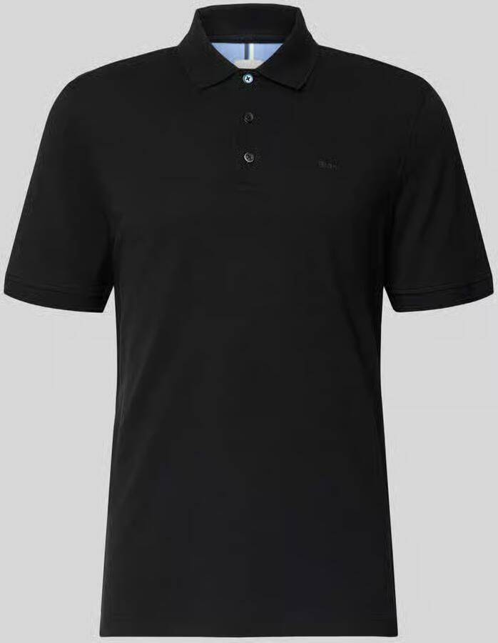 BRAX Regular fit poloshirt met logodetail model 'Pete'