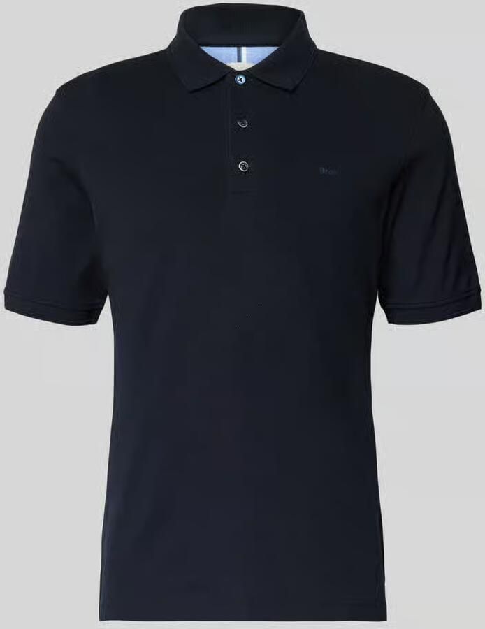 BRAX Regular fit poloshirt met labelprint model 'Pete'