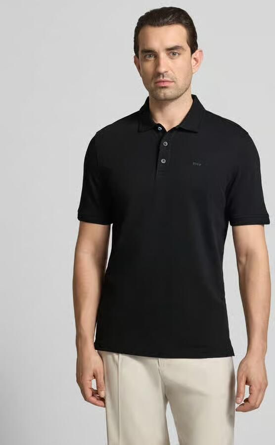 BRAX Regular fit poloshirt met labelprint model 'Pete' - Foto 4