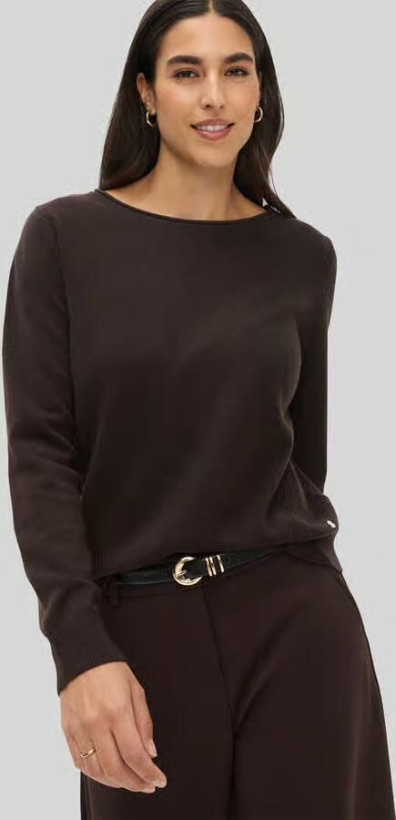 BRAX Regular fit pullover van mix van scheerwol en kasjmier model 'Lisa' - Foto 3