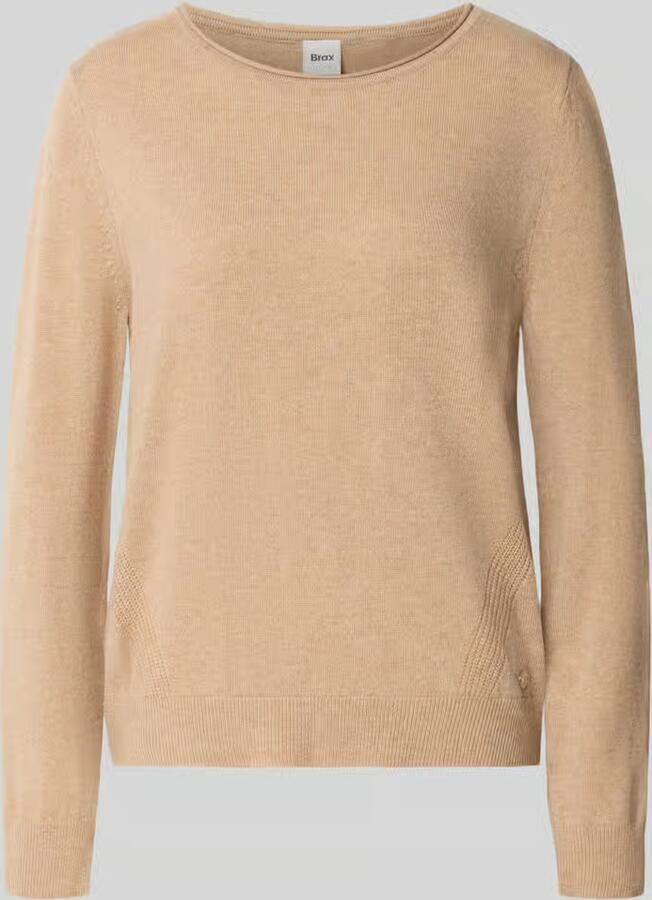 BRAX Regular fit pullover van mix van scheerwol en kasjmier model 'Lisa'