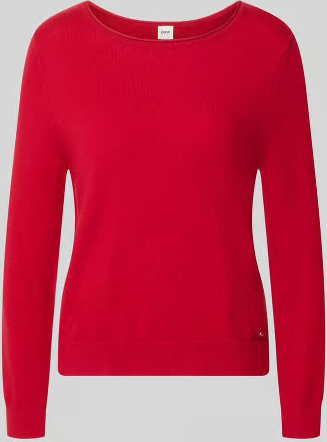 BRAX Regular fit pullover van mix van scheerwol en kasjmier model 'Lisa'