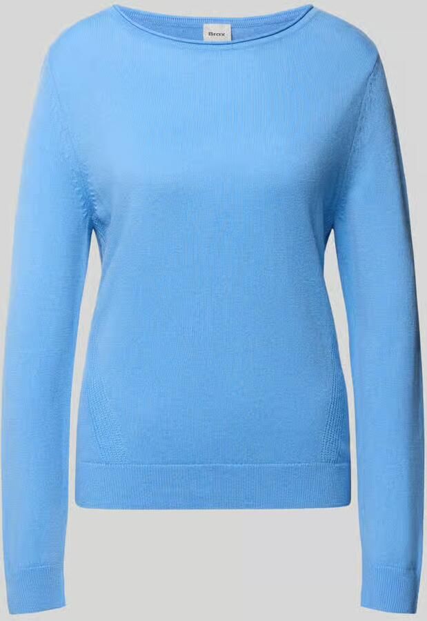 BRAX Regular fit pullover van mix van scheerwol en kasjmier model 'Lisa'
