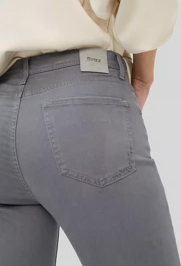 BRAX Regular fit recht broek van mix van katoen en lyocell met mix van modal katoen en elastaan model 'MARY'
