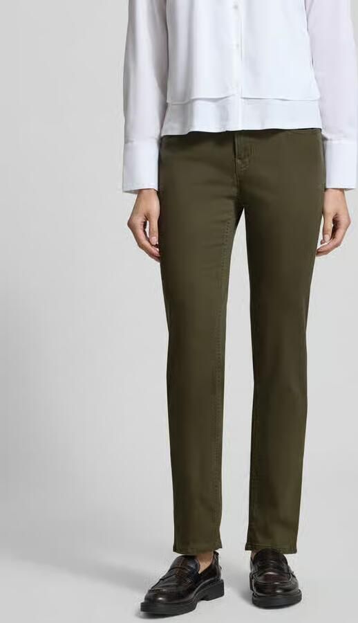 BRAX Regular fit recht broek van mix van katoen en lyocell met mix van modal katoen en elastaan model 'MARY' - Foto 2