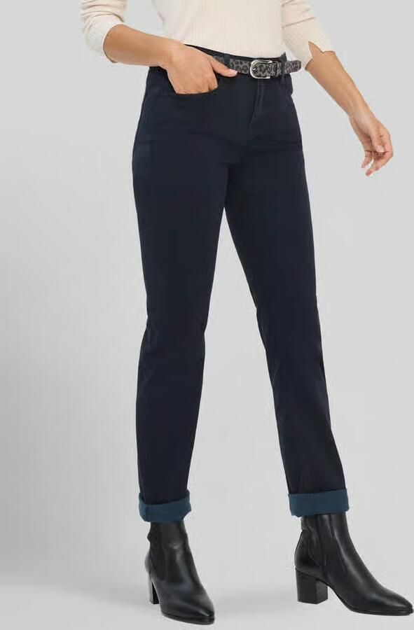 BRAX Regular fit recht broek van mix van katoen en lyocell met mix van modal katoen en elastaan model 'MARY' - Foto 2