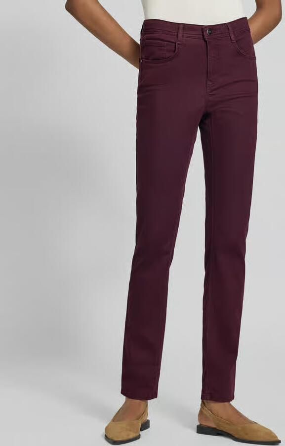 BRAX Regular fit recht broek van mix van katoen en lyocell met mix van modal katoen en elastaan model 'MARY' - Foto 2