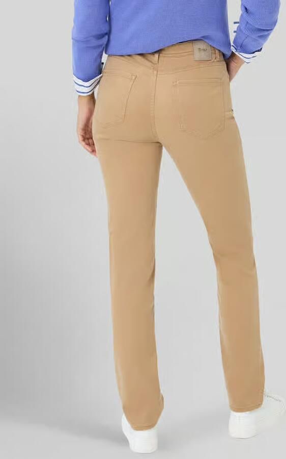 BRAX Regular fit smalle broek van mix van katoen en lyocell met mix van modal katoen en elastaan model 'MARY' - Foto 2
