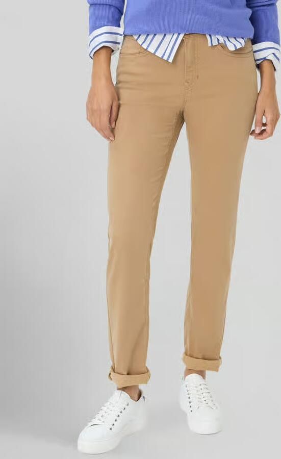 BRAX Regular fit smalle broek van mix van katoen en lyocell met mix van modal katoen en elastaan model 'MARY' - Foto 3
