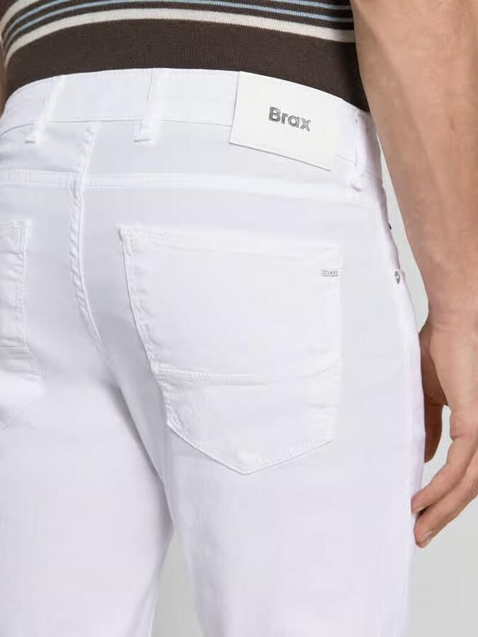 BRAX regular fit stoffen broek van mix van katoen en linnen model 'CADIZ'