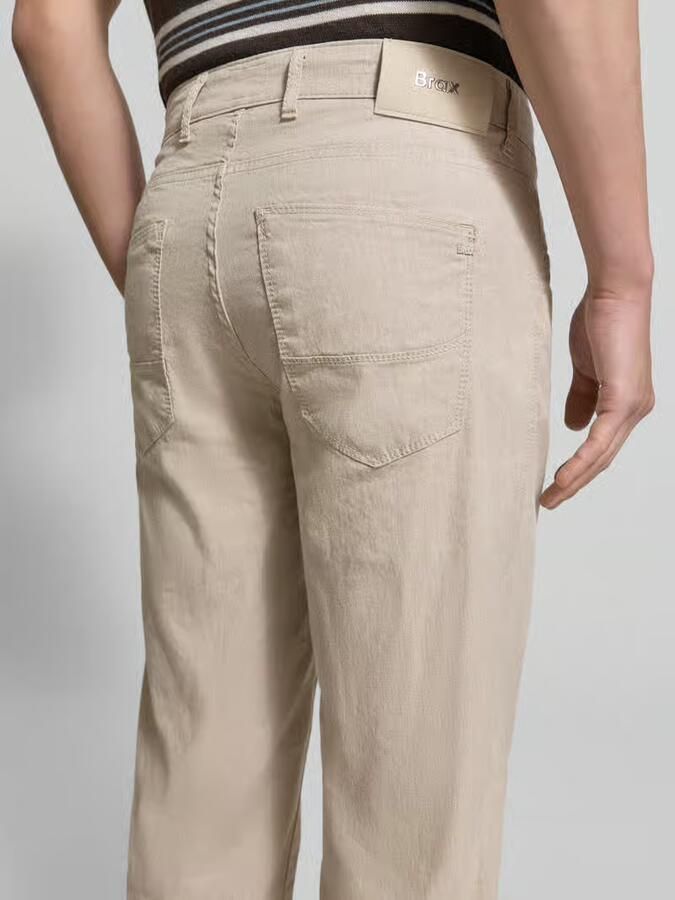 BRAX regular fit stoffen broek van mix van katoen en linnen model 'CADIZ' - Foto 2