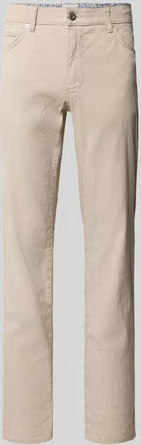 BRAX regular fit stoffen broek van mix van katoen en linnen model 'CADIZ' - Foto 3