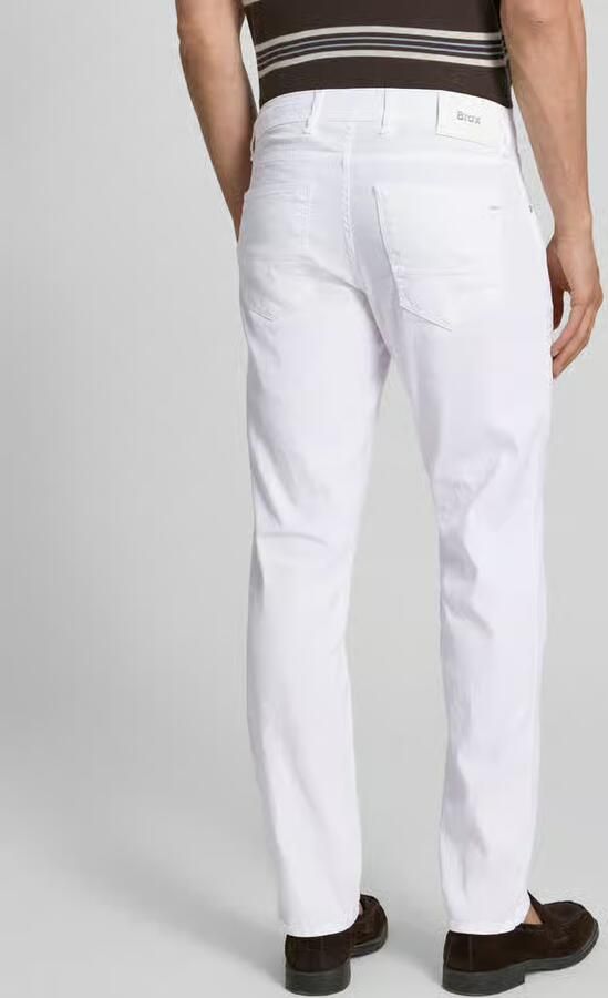 BRAX regular fit stoffen broek van mix van katoen en linnen model 'CADIZ'