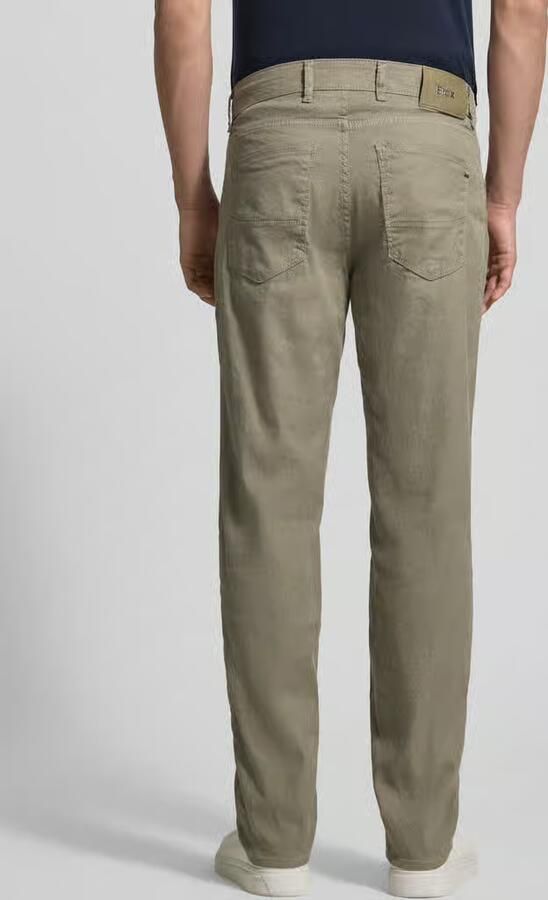BRAX regular fit stoffen broek van mix van katoen en linnen model 'CADIZ'