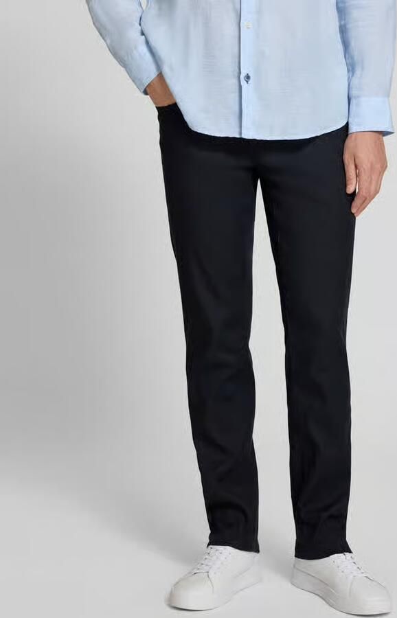 BRAX regular fit stoffen broek van mix van katoen en linnen model 'CADIZ' - Foto 3