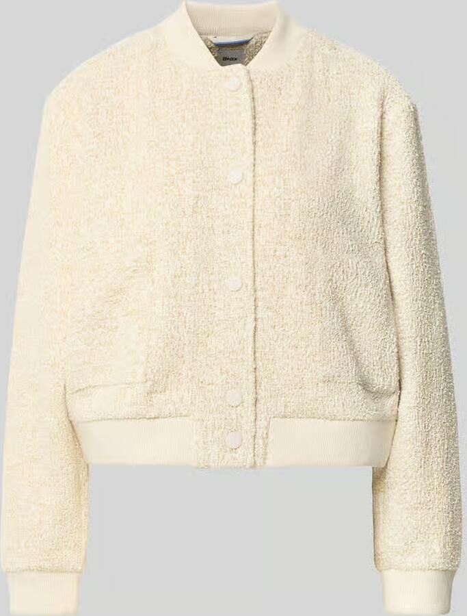 BRAX Regular fit sweatjack met baseballkraag model 'BERNICE L'