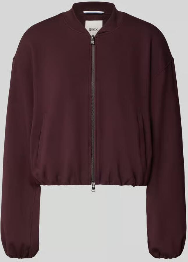 BRAX regular fit sweatjack van viscosemix model 'Becky.L'