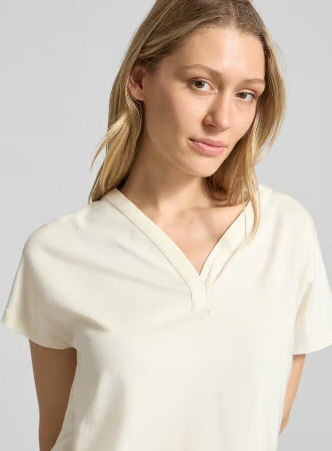 BRAX regular-fit T-shirt van katoenmix met viscosegehalte