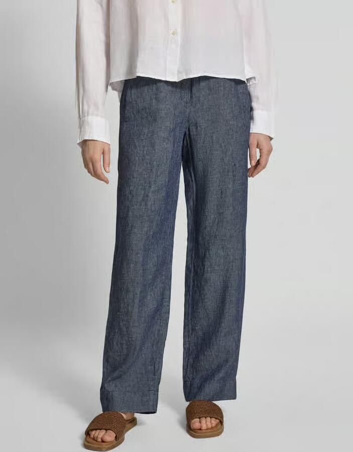 BRAX regular fit wijdte broek van puur linnen model 'FARINA' - Foto 2