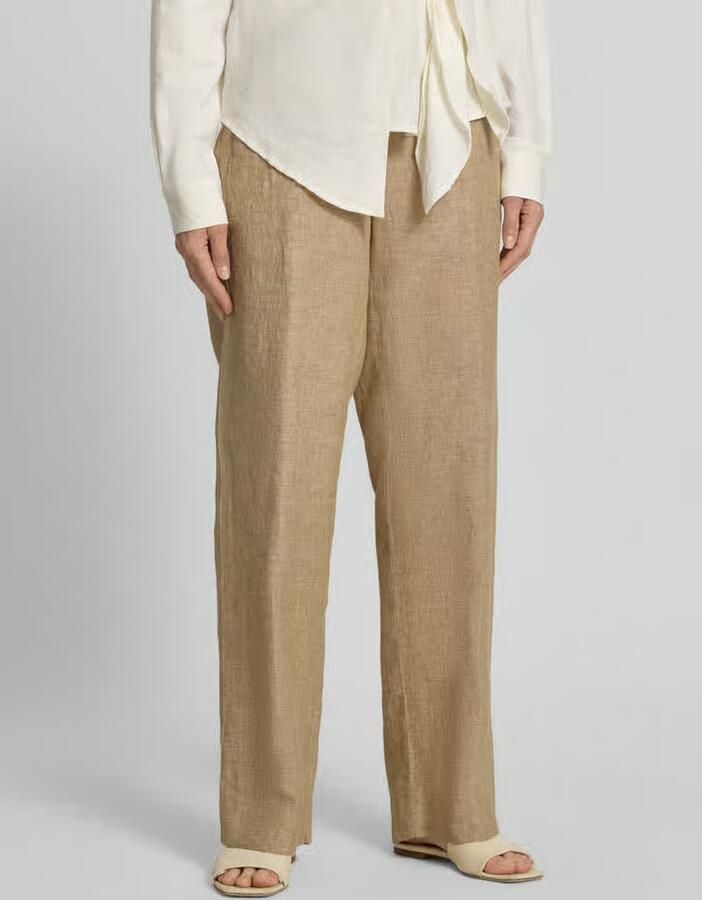 BRAX regular fit wijdte broek van puur linnen model 'FARINA' - Foto 2