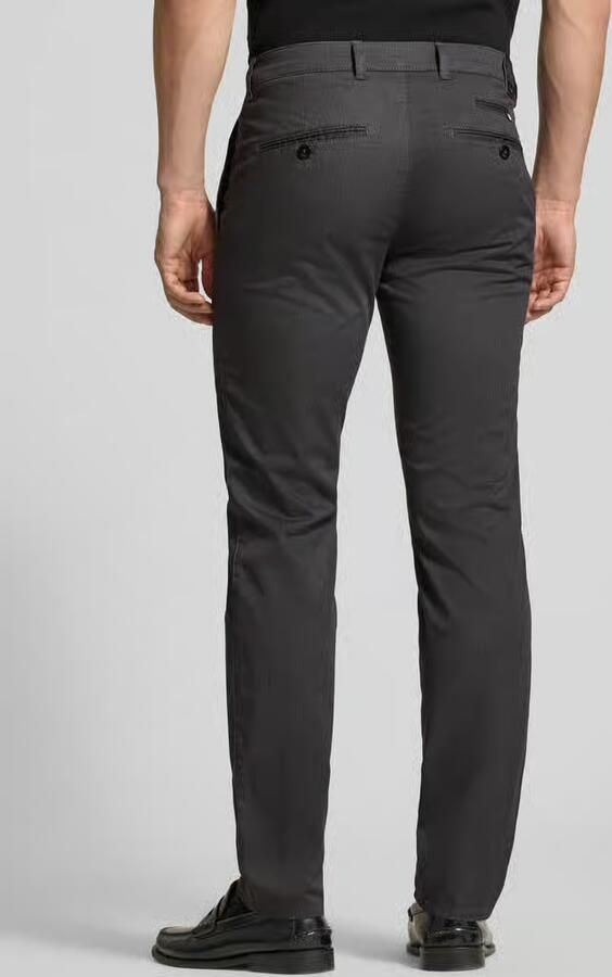 BRAX slim fit broek met persplooien model 'Fabio' - Foto 3