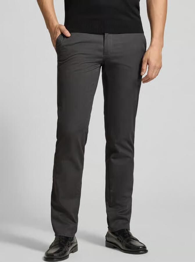 BRAX slim fit broek met persplooien model 'Fabio' - Foto 2