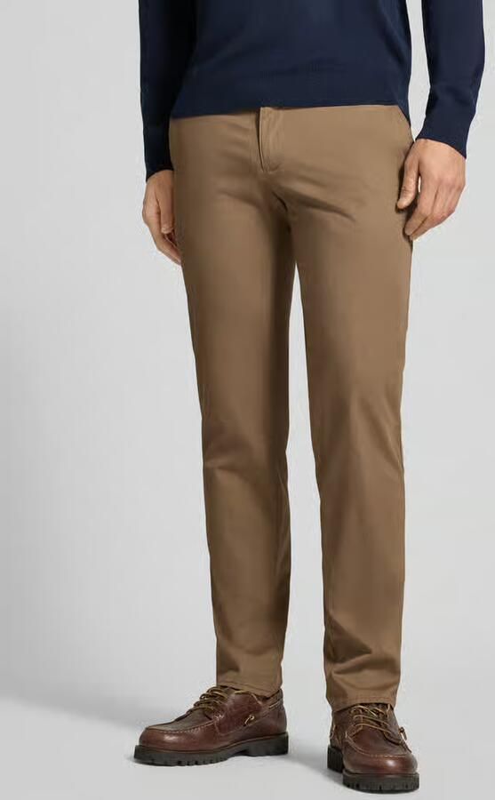 BRAX slim fit broek met persplooien model 'Fabio' - Foto 3