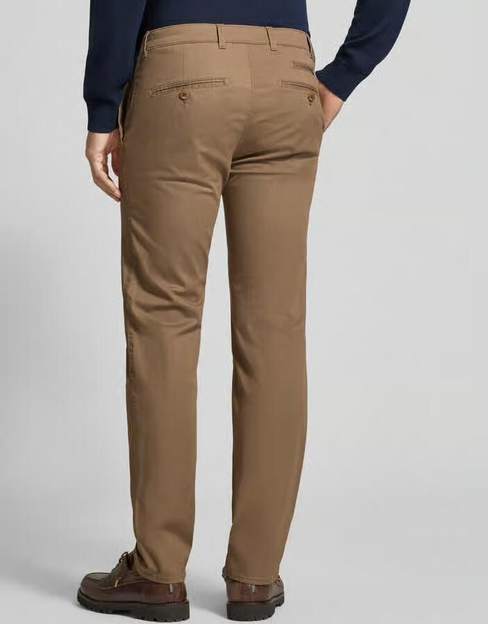 BRAX slim fit broek met persplooien model 'Fabio' - Foto 2