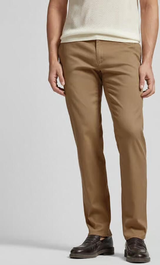 BRAX Moderne pasvorm platte voorkant chino broek Brown Heren - Foto 2