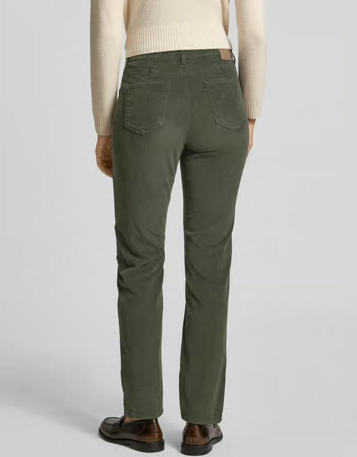 BRAX Slim fit corduroy broek in 5-pocketmodel model 'Carola'