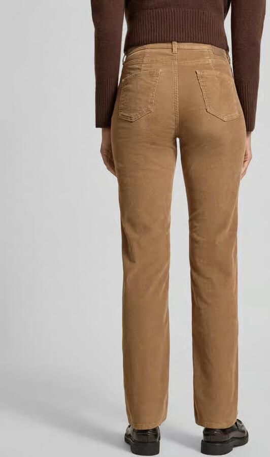 BRAX Slim fit corduroy broek in 5-pocketmodel model 'Carola' - Foto 3