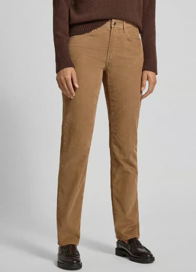 BRAX Slim fit corduroy broek in 5-pocketmodel model 'Carola' - Foto 2