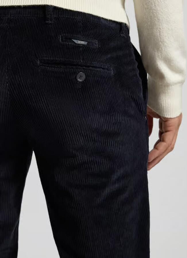 BRAX Slim fit corduroy broek met achterzakken model 'Fabio' - Foto 2