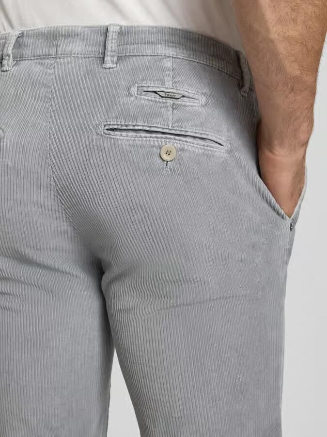 BRAX Slim fit corduroy broek met achterzakken model 'Fabio' - Foto 2